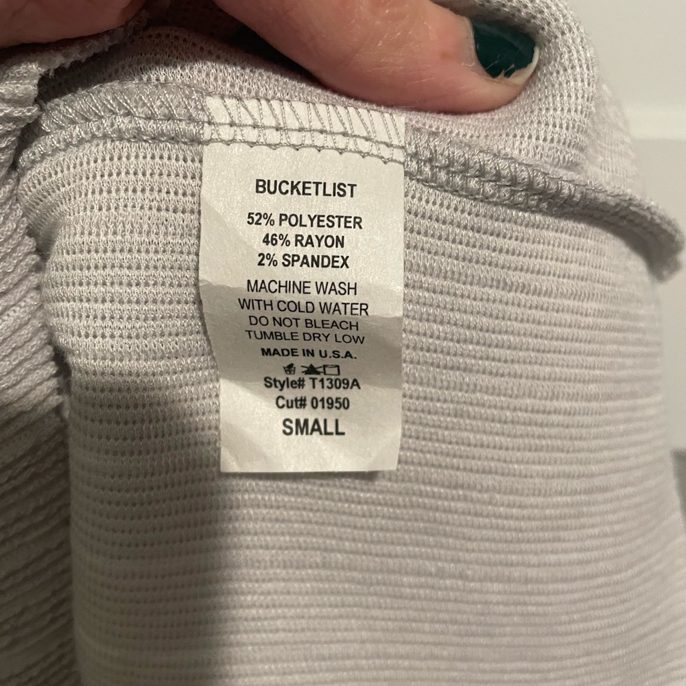 Gray Baby Doll Style BucketList Tank Size Small - Picture 3 of 3